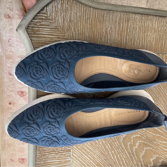 Taryn Rose Daisy Blue Knit Slip-on Comfort Shoes Size 39 - Picture 5 of 5